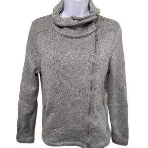 Old Navy Active Go Dry women’s sweater Size Small gray zip up and buttons